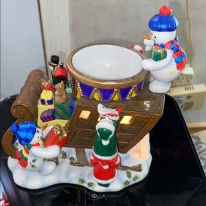 Festive Snowman Candle Holder